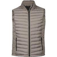TEE JAYS Men's Padded Zepelin Vest Jacket Gilet in Grey | Size: 2XL
