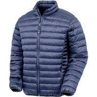 Result Recycled Men's Padded Jacket in Navy | Size: Large