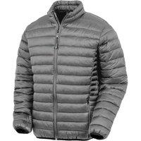 Result Recycled Men's Padded Jacket in Grey | Size: Small