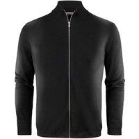 James Harvest Men's Ashland Knitted Cardigan in Black | Size: 4XL