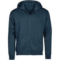 TEE JAYS Men's Urban Hooded Full Zip Hoodie in Dark Navy | Size: Medium