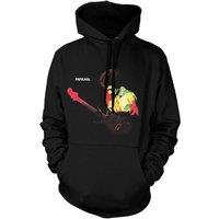 Jimi Hendrix Men's Band Of Gypsys Pull Over Hoodie in Black | Size: Small