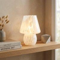 Garden Greatness Light Up Leopard Mushroom Lamp in Beige
