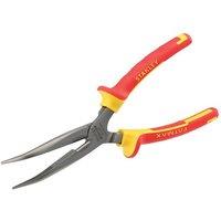 Stanley Fatmax Bent Long Nose Pliers Vde 200Mm in Red