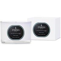 Parks Candles BABY POWDER TRAVEL CANDLE 110G in White | Size: 100g