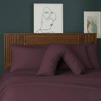 Snug City V Shape Pillowcase for Support Maternity Pillows Polycotton Easy Care in Plum