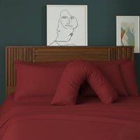 Snug City V Shape Pillowcase for Support Maternity Pillows Polycotton Easy Care in Red