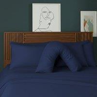 Snug City V Shape Pillowcase for Support Maternity Pillows Polycotton Easy Care in Blue