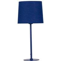 First Choice Lighting Colours - Navy Blue 40cm Table Lamp with Fabric Shade