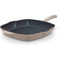 Barbary & Oak Nattura 28cm Cast Iron Grill Pan Cashmere in Beige