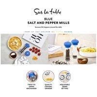 Sur La Table 2pc Salt & Pepper Mill Set in Navy | Size: A