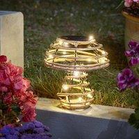 Marco Paul Solar Mushroom LED Garden Light in Light Brown | Size: 15 cm