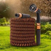 Gainsborough Expanding Garden Hose 15m Or 30m With 10 Spray Nozzle in Orange | Size: Medium