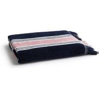 CHRISTY 'College' Hammam Inspired Fringed Beach Towel in Navy