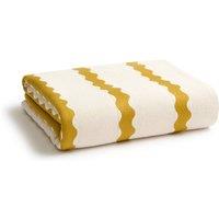 CHRISTY 'Take Away' Striped Heritage Style Compact Ultra-Light Beach Towel in Yellow