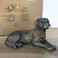 Animal Crackers Labrador Dog Figurine, Leonardo Reflections, Gift Boxed in Bronze