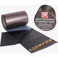 Novecrafto Self Adhesive Flashing Tape for Roofing, Flashing Roll for Bitumen Roof, Chimney, & Gutter Repairs (225mm x 10M) in Black
