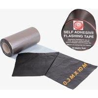Novecrafto Self Adhesive Flashing Tape for Roofing, Flashing Roll for Bitumen Roof, Chimney, & Gutter Repairs (300mm x 10M) in Black