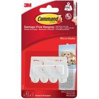 Command White Micro Hooks (pack 3)