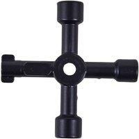 Amtech 4 Way Plumbing Key in Black