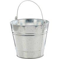 Leecroft Galvanised Bucket 12" 12L in Silver