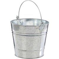 Leecroft Galvanised Bucket 11" 10L in Silver