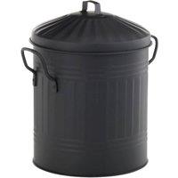 Leecroft Metal Mini Bin Black 12 x 10"
