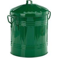 Leecroft Metal Mini Bin Green 12 x 10"