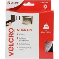 Velcro Stick On White 20mm x 5m