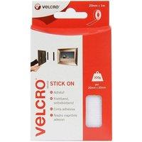Velcro Stick On White 20mm x 100cm | Size: 20mm x 100 cm