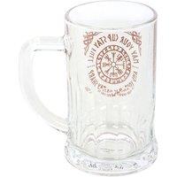 Something Different Viking Compass Glass Tankard & Coaster Set in Clear