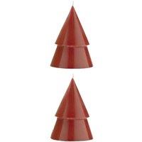 Originalhome Tree Christmas Candles Pack of 2 in Red
