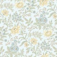 Rasch Echoes Of Eden Garden Muse Wallpaper in Blue