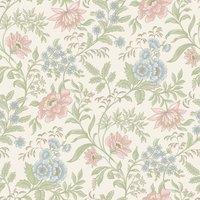 Rasch Echoes Of Eden Garden Muse Wallpaper in Off-White