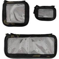 Speero Camo Clear Window Pouch Set (Pack of 3) in Black