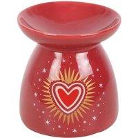Something Different Sacred Heart Oil Burner in Maroon
