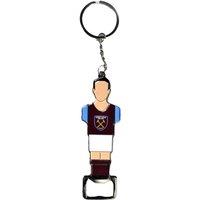 West Ham United FC Foosball Bottle Opener Keyring in Metallics