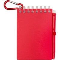 Floso Lig Mini Notebook with Pen in Red