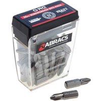 Abracs Expert PH2 Phillips Head Screwdriver Bit (Pack of 25) in Grey
