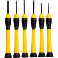 Stanley Precision Screwdriver Set (Pack of 6) in Yellow