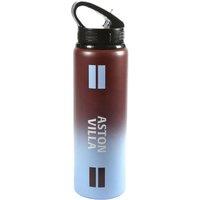 Aston Villa FC Fade Aluminium 750ml Water Bottle in Brown