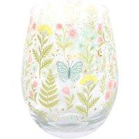 Something Different Luna Bloom Floral 450ml Stemless Glass