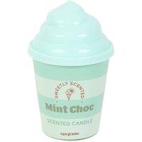 Something Different Mint Choc Ice Cream Scented Candle in Green