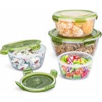 Dyzi 4 Pack Airtight Food Storage Boxes BPA-Free Containers in Green | Size: 1 Pack