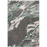 Smart Living Parma Modern Carved Rug - Soft Luxury for Living & Bedroom in Emerald | Size: 120 cm x 170 cm