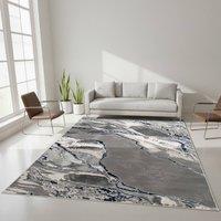 Smart Living Parma Modern Carved Rug - Soft Luxury for Living & Bedroom in Blue | Size: 120 cm x 170 cm