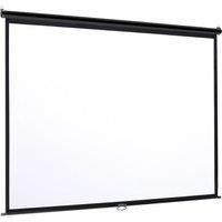 Living and Home 60" Manual Wall Mounted Projection Screen in White