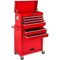 tectake Tool Chest in Red
