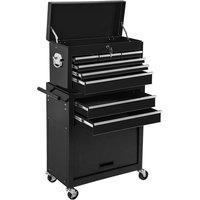 tectake Tool Chest in Black