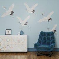 Superfresco Easy Cranes in Flight Pale Blue Print To Order 3m x 2.8m Mural